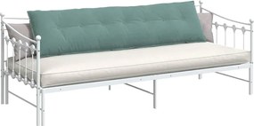 vidaXL Μαξιλάρι Πλάτης Θαλασσί 200 x 50 εκ. Υφασμάτινο Κορντουρά