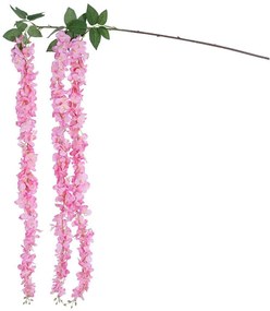 Τεχνητό Κρεμαστό Φυτό Wisteria 21518 Φ45x164cm Pink-Green GloboStar Πολυαιθυλένιο,Ύφασμα