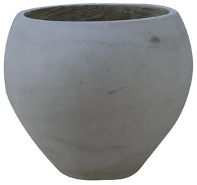 FLOWER POT-5 Cement Grey Φ43x32cm  Φ43x32cm [-Γκρι-] [-Artificial Cement (Recyclable)-] Ε6304,B