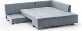 Corner Sofa-Bed Manama Corner Sofa Bed Right - Light Blue Light Blue