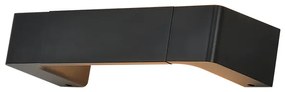 Φωτιστικό Επίτοιχο Aca ZD81046LEDBK FOGA Μαύρο Ματ (Black Mat) 3000K