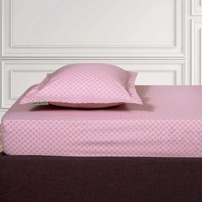 Σεντόνι King Size Με Λάστιχο (180x200+35)Greenwich Polo Club Loft Rhombus Ροζ