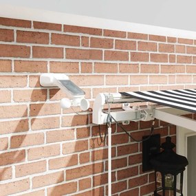 vidaXL Τέντα Πτυσσόμενη Αυτόματη με LED Ανθρακί / Λευκή 500x300 εκ.
