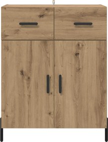 vidaXL Πλαϊνό γραφείο με συρτάρι Artisan Oak 69,5 x 34 x 90 εκ.