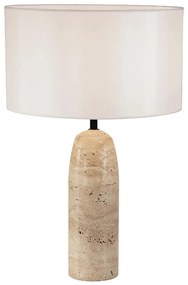 Φωτιστικό Επιτραπέζιο 25428 Φ35x55cm E27 40W Stone Beige-White