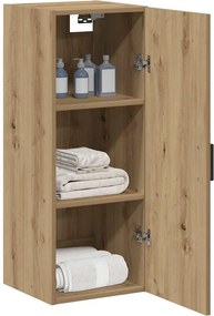 vidaXL Ντουλάπι Τοίχου Αρτισιανή Δρυς 34,5x34x90 εκ. από Επεξεργ. Ξύλο