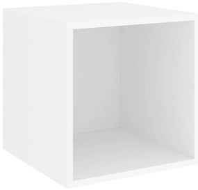 vidaXL Ντουλάπι Τοίχου Λευκό 37 x 37 x 37 εκ. από Επεξ. Ξύλο