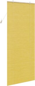 vidaXL Ρόλερ Κίτρινο 90 x 220 cm Μπαμπού