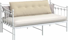 vidaXL Μαξιλάρι Πλάτης Κρεμ 140 x 19 x 50 εκ ύφασμα