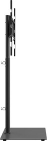 vidaXL Βάση Τηλεόρασης Γωνιακή 1 Επιπέδου για 32-65 Ιντσών Μαύρη