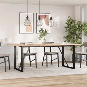 Πόδια Τραπεζαρίας σε Σχήμα «Ο» 160x80x73 εκ. Ατσάλι