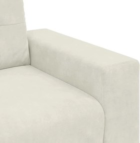 vidaXL Διθέσιος Καναπές-Διάδρομος Κρεμ 180x77x82 εκ. Βελούδο