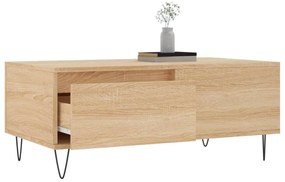 vidaXL Τραπεζάκι Σαλονιού Sonoma Δρυς 90x50x36,5 εκ. Επεξεργασμ. Ξύλο