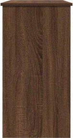 vidaXL Γραφείο Καφέ Δρυς 80 x 40 x 75 εκ. από Επεξεργασμένο Ξύλο