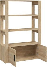 vidaXL Ντουλάπι Sonoma Δρυς 80x30x119,5 εκ. από Επεξεργασμένο Ξύλο