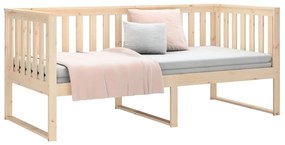 vidaXL Κρεβάτι ημέρας χωρίς στρώμα 100x200 cm Στερεό ξύλο πεύκο