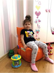 Stewehome Παιδική πολυθρόνα αχλάδι για ηλικίες 1 έως 8 ετών από ύφασμα 35x40x60 cm