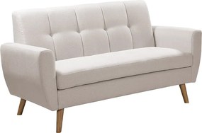 Καναπές Decency pakoworld 2θέσιος ύφασμα μπεζ 149x75x86εκ