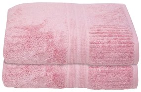 Πετσέτες Modal (Σετ 3τμχ) 2 Blush Pink Anna Riska Towels Set 70x140cm Cotton-Physical Fiber