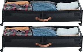 VEVOR Under Bed Storage with Wheels 36x18.1x7.3 In Rolling Storage Bags 2 Pack