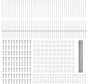 vidaXL Φράχτες  22 τεμάχια U-Channel 100 εκ. Γαλβανισμένο Ατσάλι