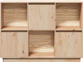 vidaXL Ντουλάπι 110,5x35x80 εκ. από Μασίφ Ξύλο Πεύκου