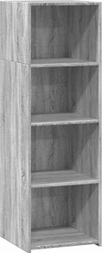 vidaXL Ντουλάπι Γκρι Sonoma 40x41x124 εκ. από Επεξεργασμένο Ξύλο