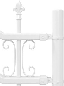vidaXL Φράχτης Κήπου KAMPEN 240 x 118 εκ Mesh Λευκό