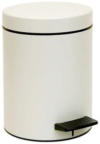 Κάδος Απορριμμάτων 5lt 05-096-034 Ø20xH28cm Matte Ice White Pam&Co Stainless Steel