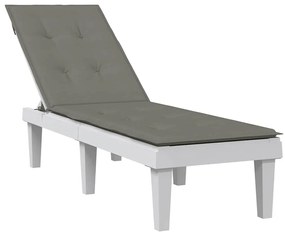 vidaXL Μαξιλάρι Σεζλόνγκ Σκούρο Γκρι (75+105) x 50 x 4 εκ. Υφασμάτινη