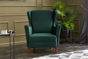 Wing Chair Lola Berjer - Green Green