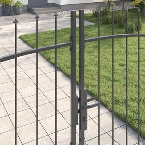 vidaXL Διπλή Πύλη WOERDEN 299,5 x 224,5 εκ. Ατσάλι Γκρι Κλειδώσιμο