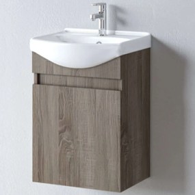 Έπιπλο Μπάνιου Πάγκος Με Νιπτήρα Siena S3BSI045SD0 45x36x60cm Dark Sonoma Porcelain,Melamine