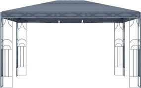 vidaXL Κιόσκι με Φωτάκια LED Ανθρακί 400 x 300 εκ.
