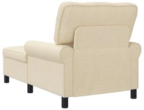 vidaXL Χαλάρωση με μαξιλάρι Κρεμ 91 x 157 x 91 εκ. ύφασμα