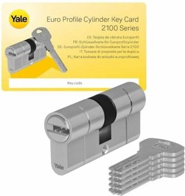 Κυλινδρικό κλειδαριάς ασφαλείας Yale 30 x 30 mm
