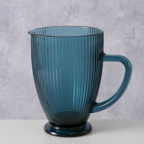 Κανάτα Γυάλινη Μπλε Ριγέ 20x13x19εκ.-1000ml Rigano MSA 20-26-399