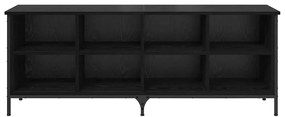 vidaXL Ντουλάπα Παπουτσιών με ράφι Μαύρη Οξυά 131 x 35 x 50 εκ