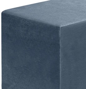 Σκαμπώ April Megapap βελούδινο χρώμα ανθρακί 40x40x40εκ. - GP043-0102,1