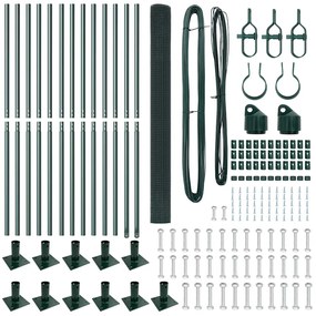 vidaXL Στύλος Περιφράξεων Πράσινο 25 x 1,5 m (25 x 25 mm πλέγμα)