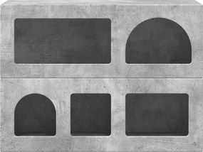 vidaXL Πλαϊνό γραφείο Σκυρόδεμα Γκρι 80.5 x 35 x 59 εκ.