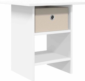 vidaXL Κομοδίνο Λευκό 41 x 40 x 45 εκ Επεξεργασμένο Ξύλο