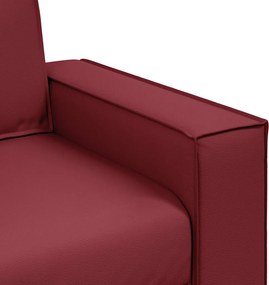 vidaXL Διθέσιος καναπές Κόκκινο 160 cm Τεχνητό Δέρμα