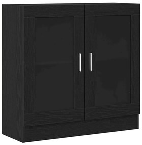 vidaXL Βιβλιοθήκη Μαύρη δρυς 82.5 x 30.5 x 80 cm Επεξεργασμένο ξύλο