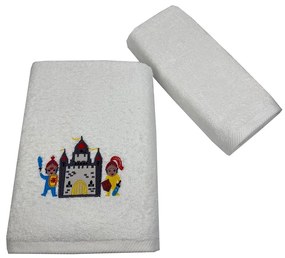 Πετσέτες Παιδικές Knight (Σετ 2τμχ) Multi Astron Towels Set 65x135cm 100% Βαμβάκι