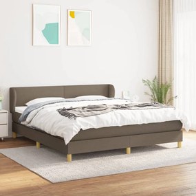 ΚΡΕΒΑΤΙ BOXSPRING ΜΕ ΣΤΡΩΜΑ TAUPE 180X200 ΕΚ. ΥΦΑΣΜΑΤΙΝΟ 3126665