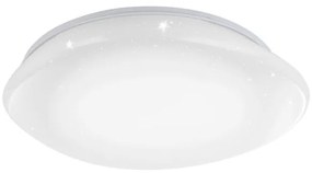 Έξυπνο Φωτιστικό Οροφής Πλαφονιέρα 3xLED 11W Λευκό RGB TW 3CCT Dimmable Εφέ Sileras-Z 900129 Eglo-900129-Λευκό 900129