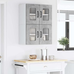 vidaXL Πάνελ πλυντηρίου πιάτων Kalmar 2 pcs Σκυρόδεμα Γκρι