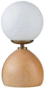 Φωτιστικό Επιτραπέζιο 534LUN5185 Φ15x30cm 1xE27 40W White-Oak Opviq