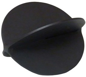 Διακοσμητικός Κόμπος Artiom 032486 12x12x17cm Black Αλουμίνιο